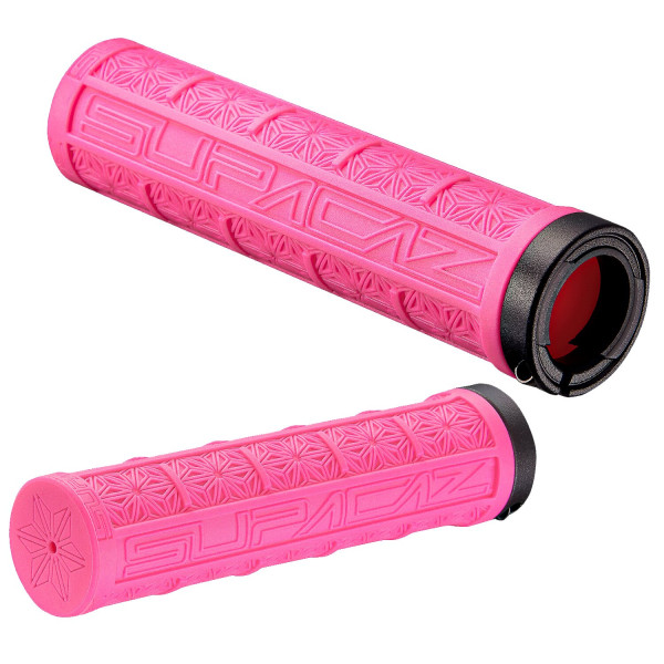 Supacaz Grizips Grips | Neon Pink